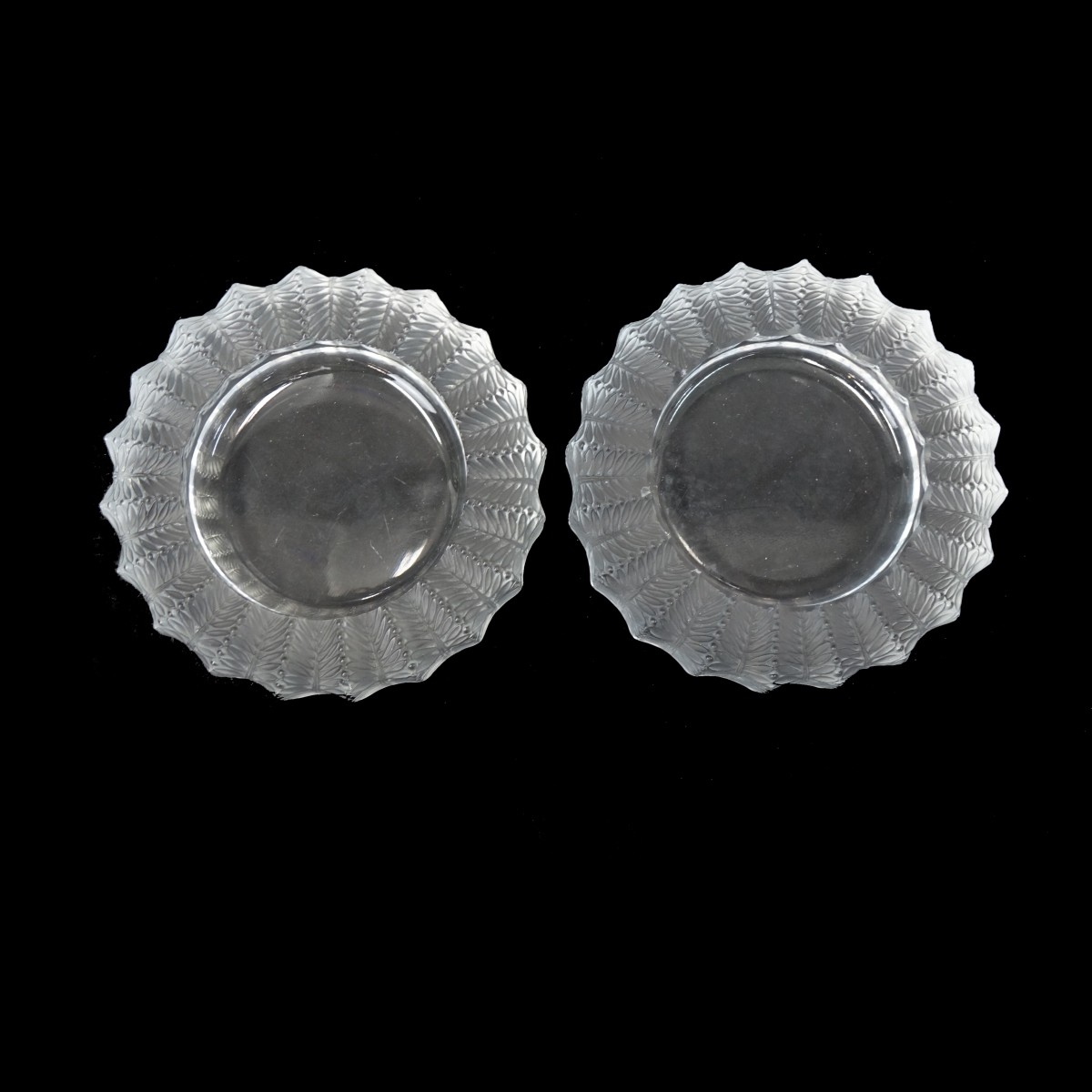 Two Lalique Ashtrays