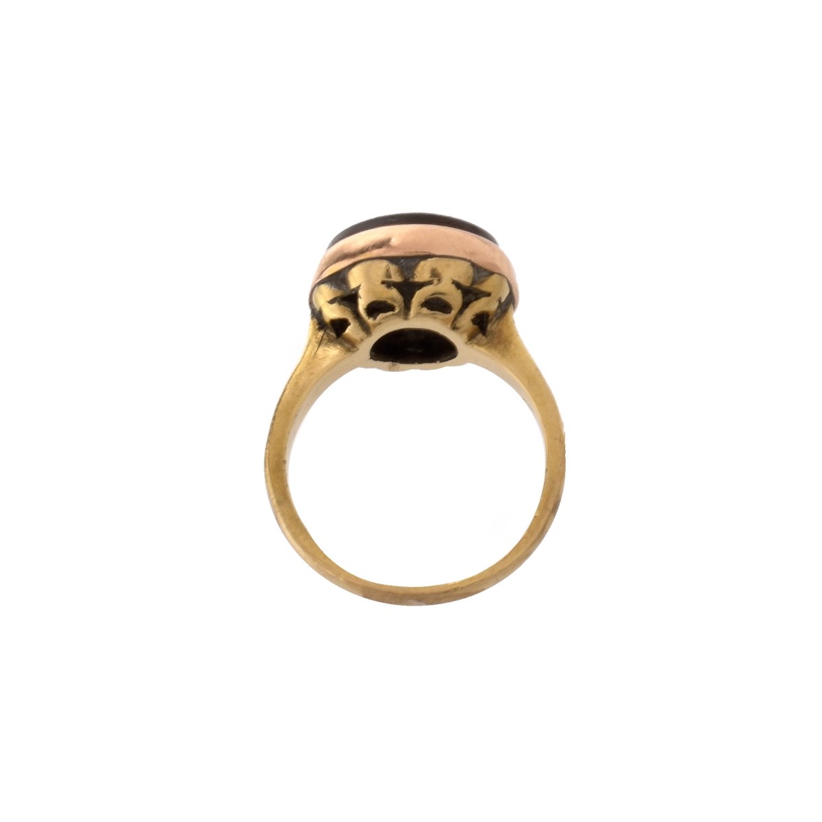 Antique 14K and Enamel Ring