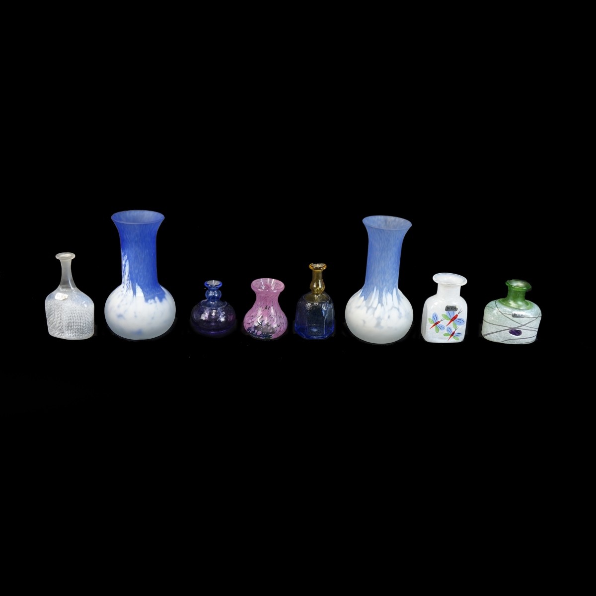 Eight (8) Kosta Boda Art Glass Vases