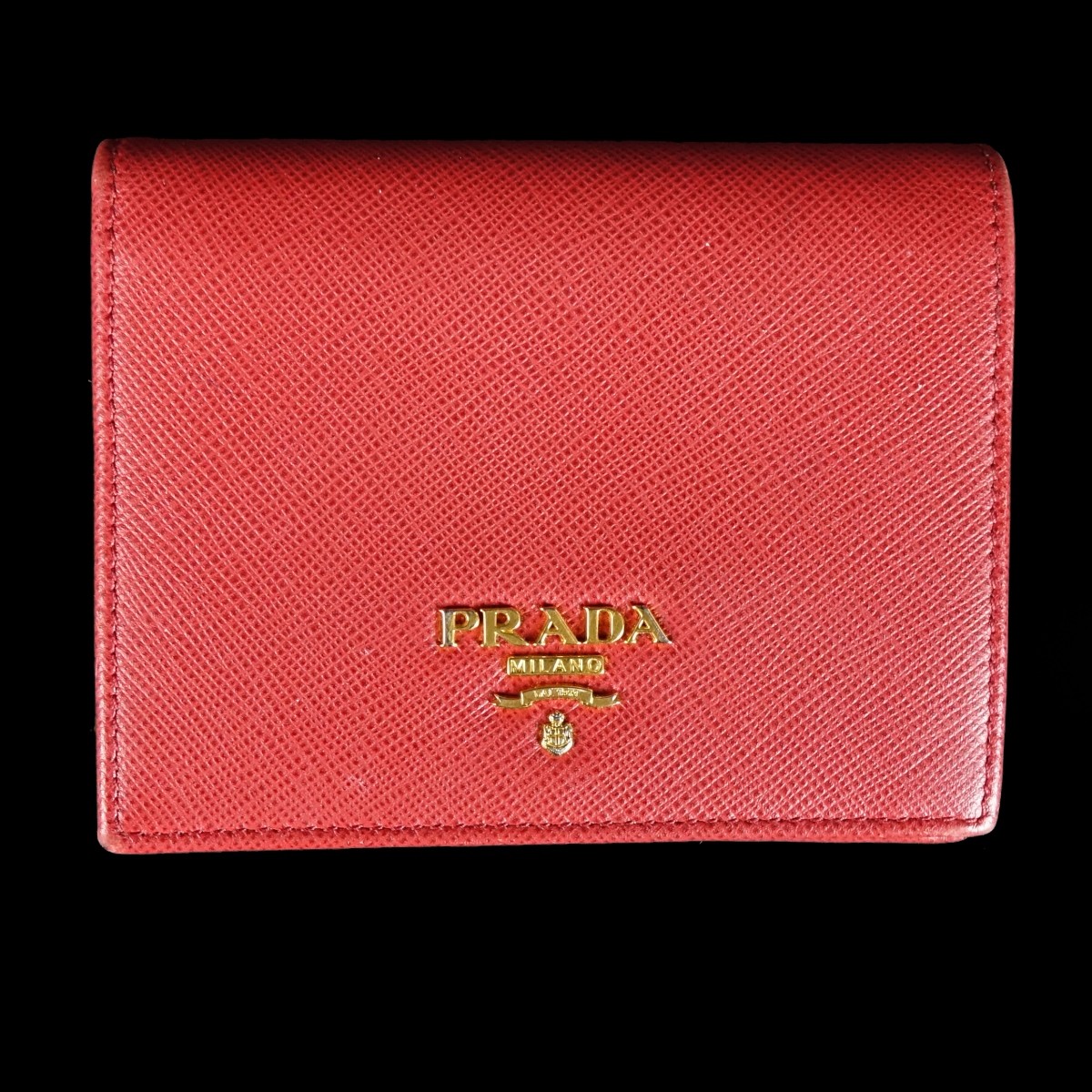 Prada Red Leather Wallet