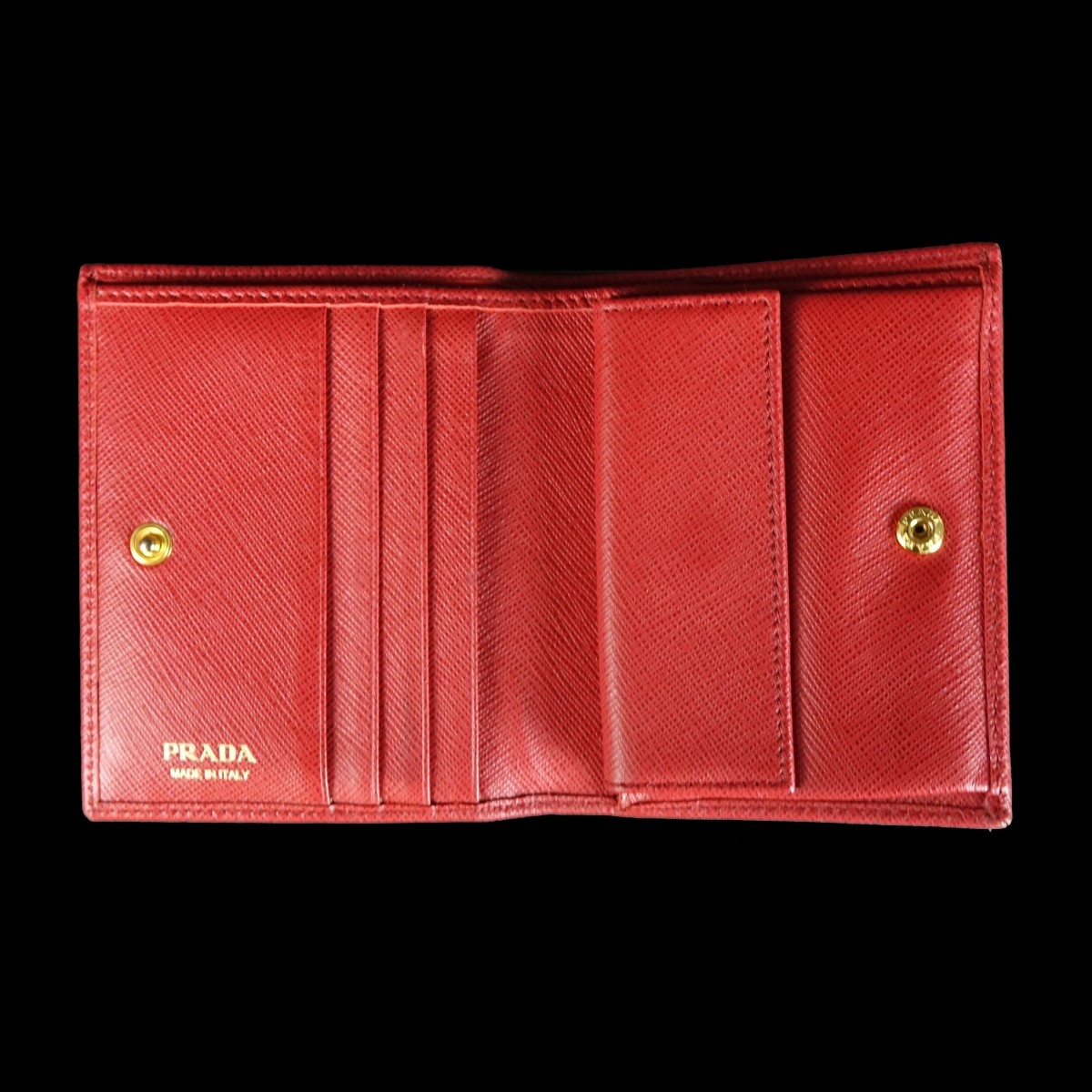 Prada Red Leather Wallet