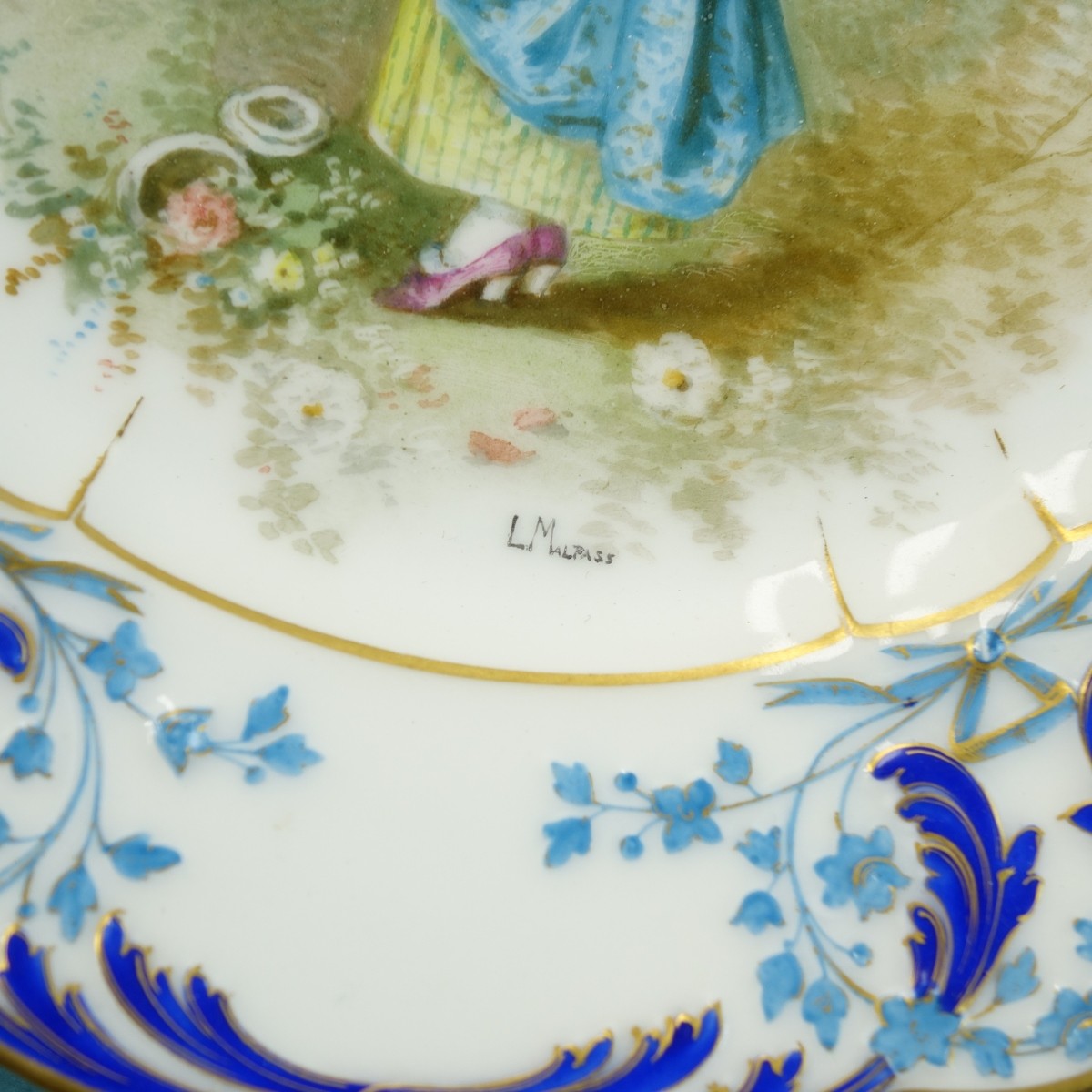 Pair of Sevres Porcelain Cabinet Plates