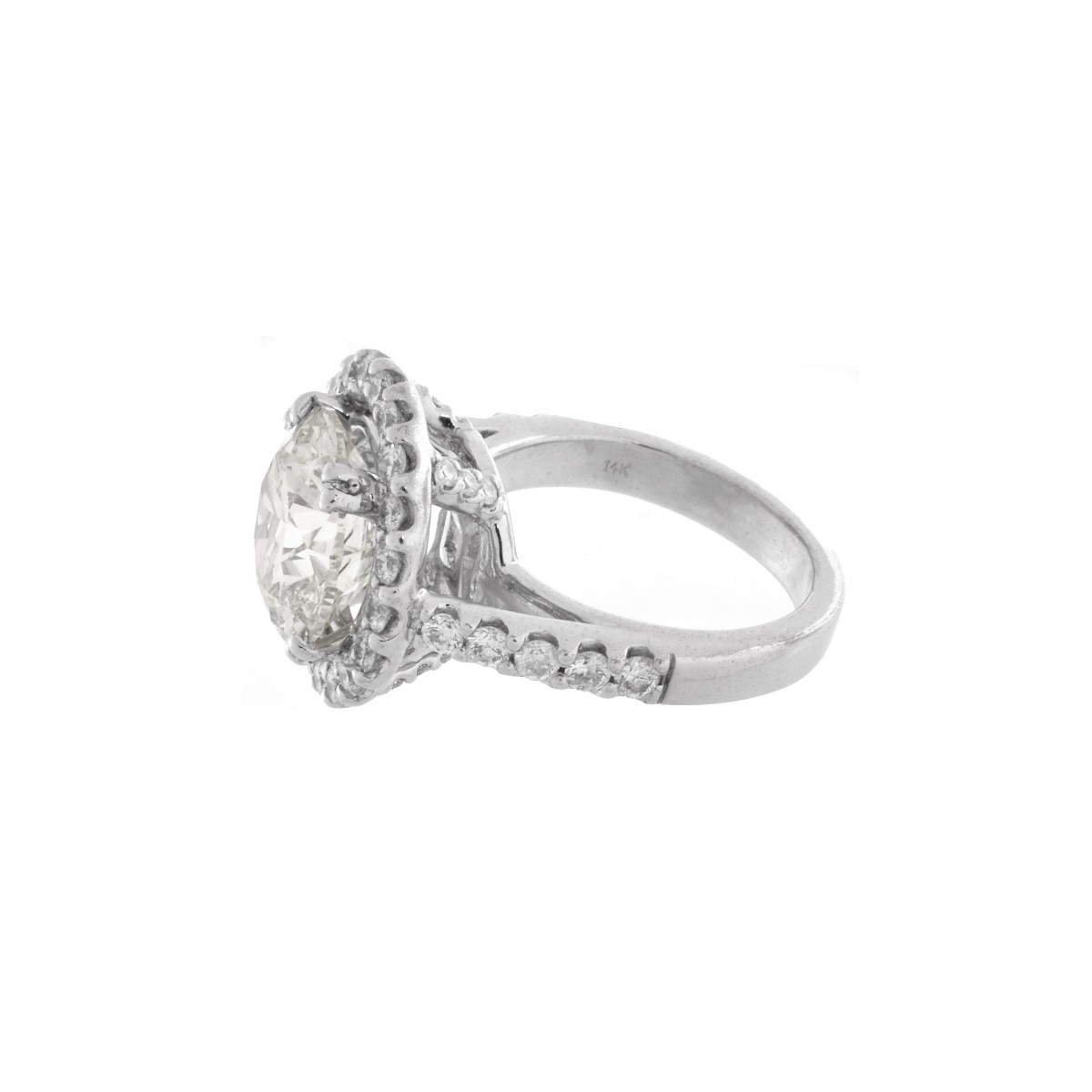 4.05 ct Diamond and 14K Ring