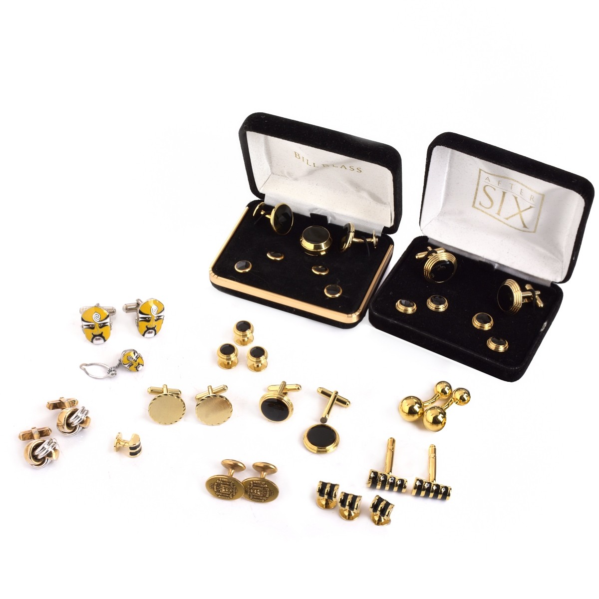 Collection of Cufflinks and Shirt Studs
