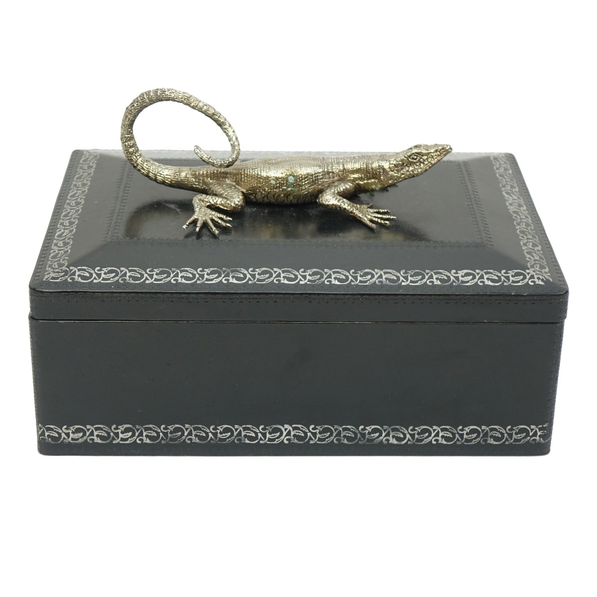 Maitland Smith Leather Wrapped Covered Box