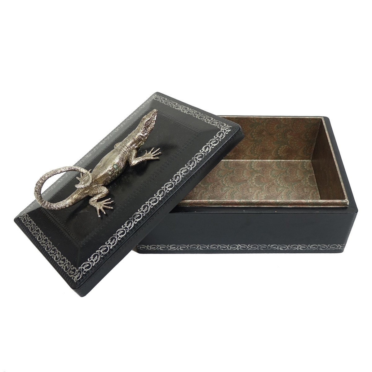 Maitland Smith Leather Wrapped Covered Box
