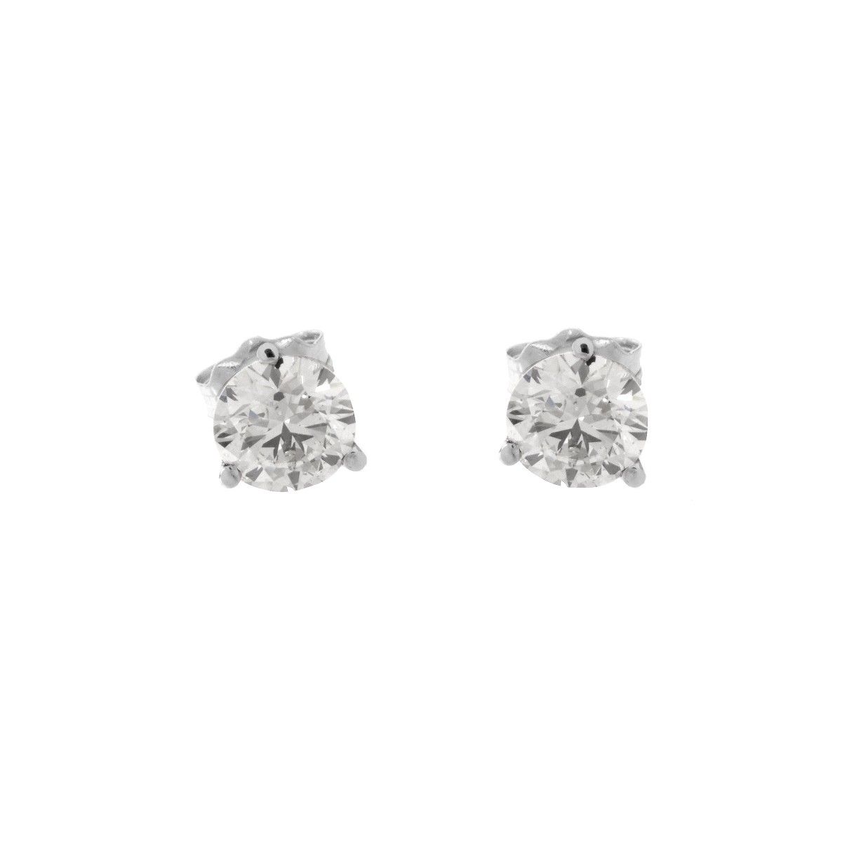 1.40 Carat Diamond Ear Studs