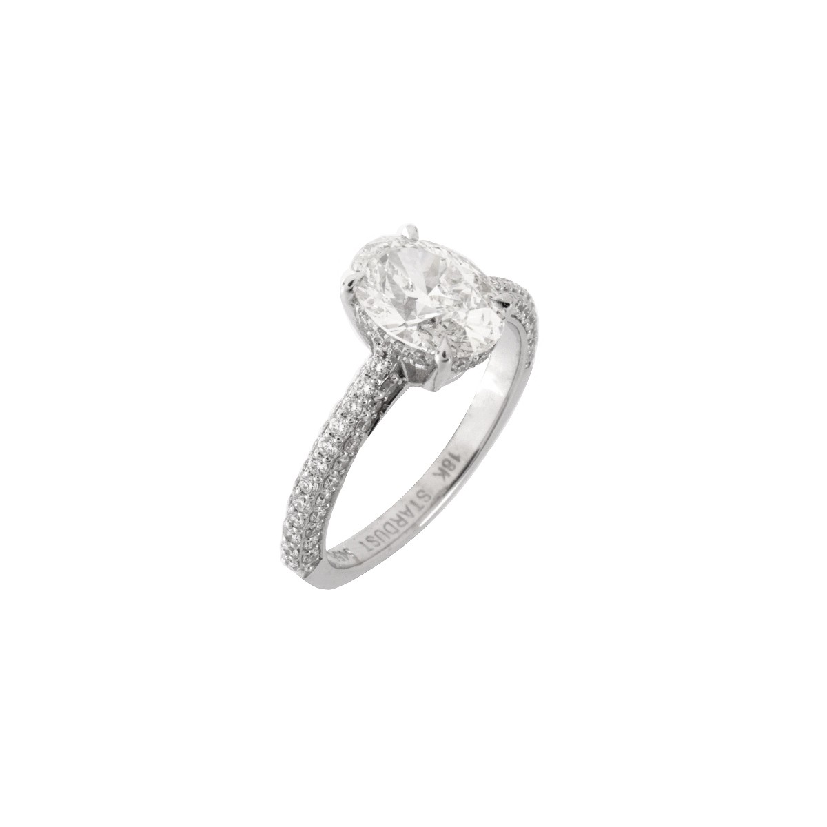 GIA 1.51 Carat Diamond and 18K Ring