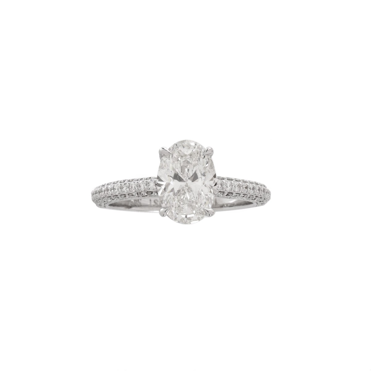 GIA 1.51 Carat Diamond and 18K Ring