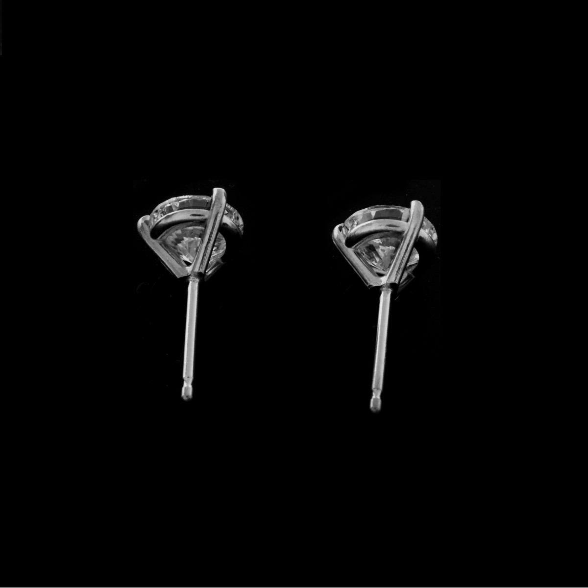 Diamond and 14K Ear Studs