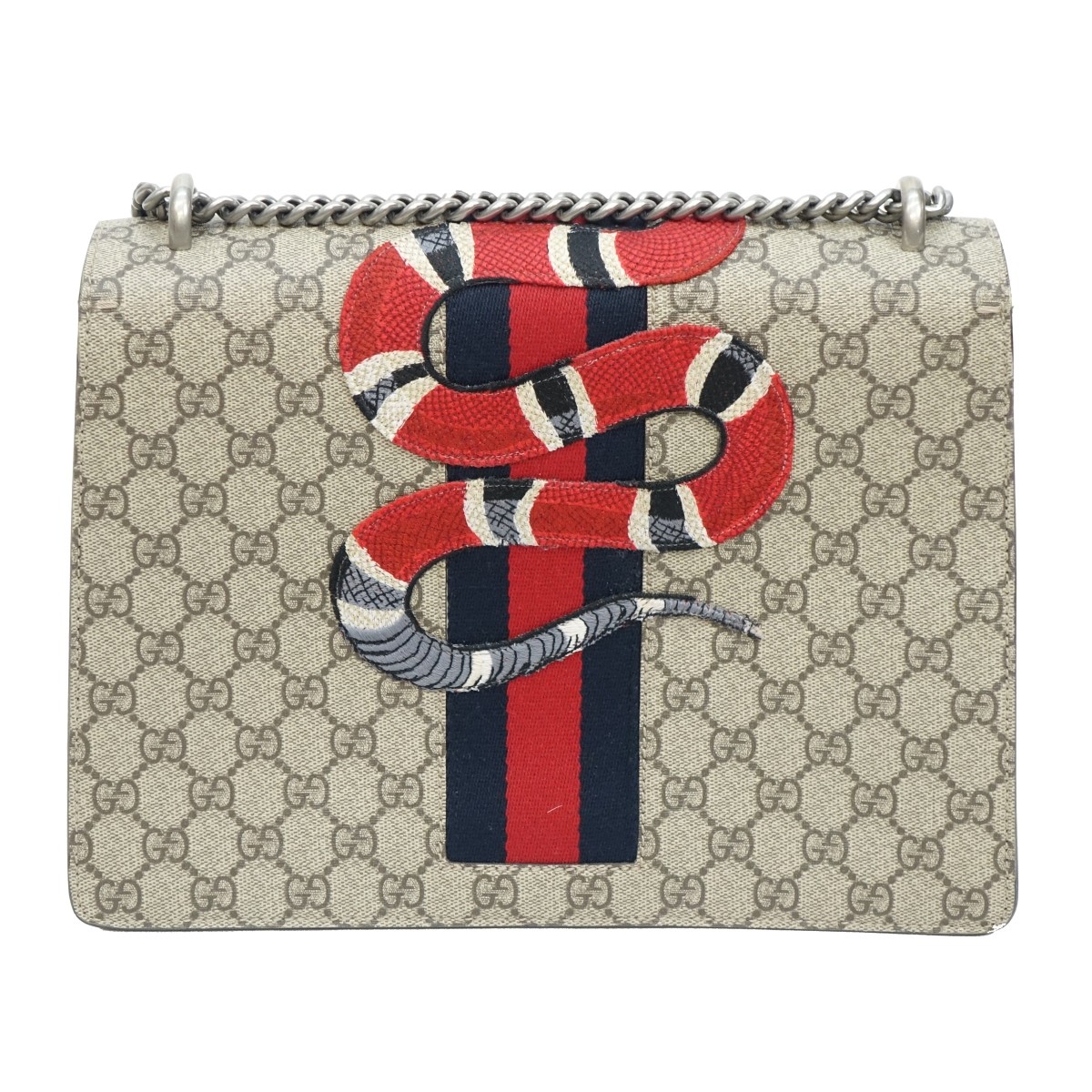 Gucci Monogram "Dionysus Snake" Shoulder Bag