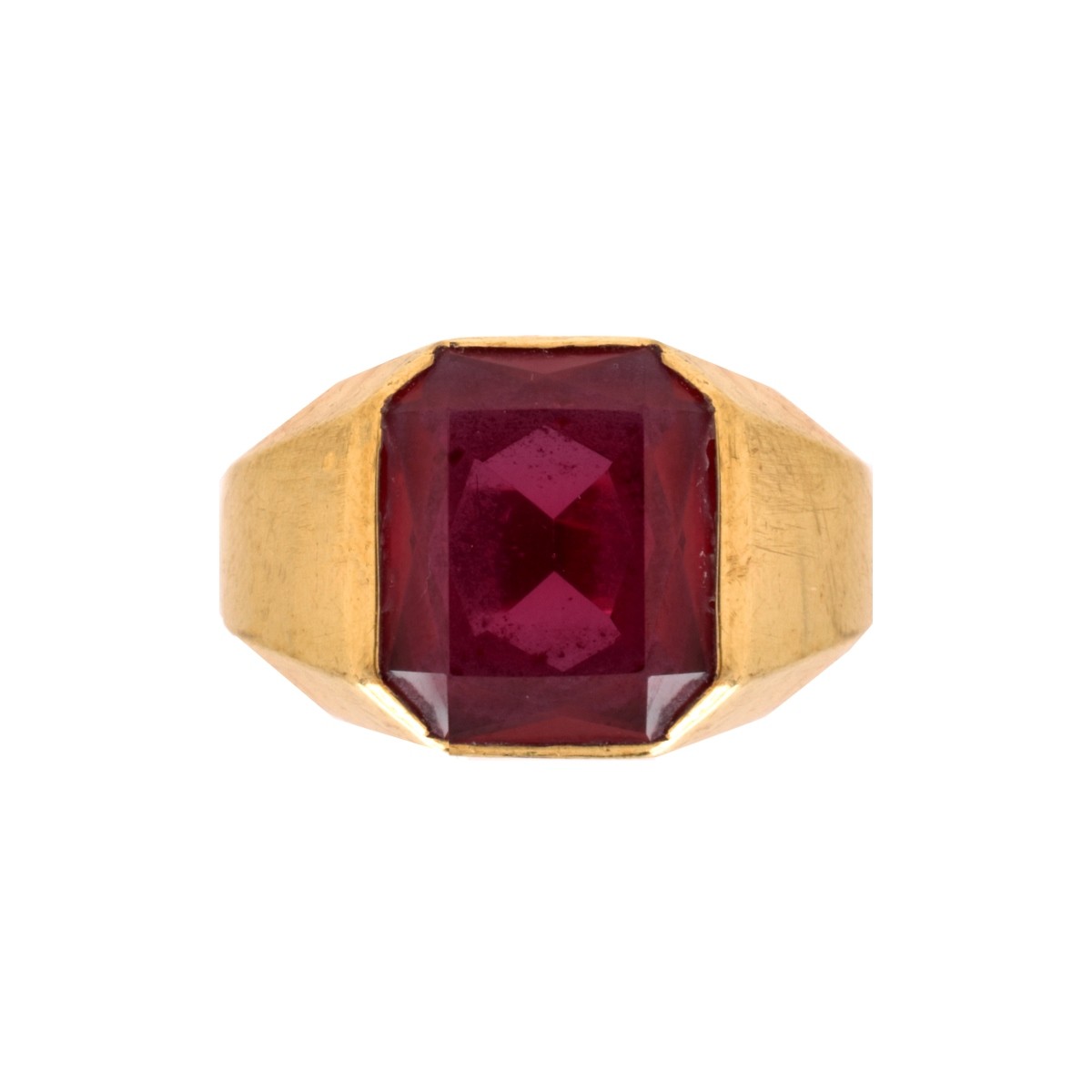 Men's Ruby and 14K Ring