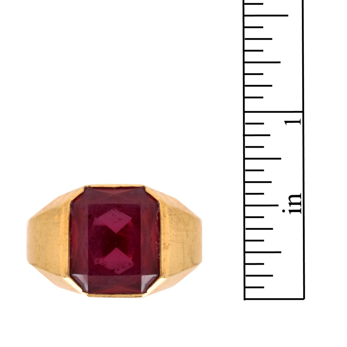 Men's Ruby and 14K Ring