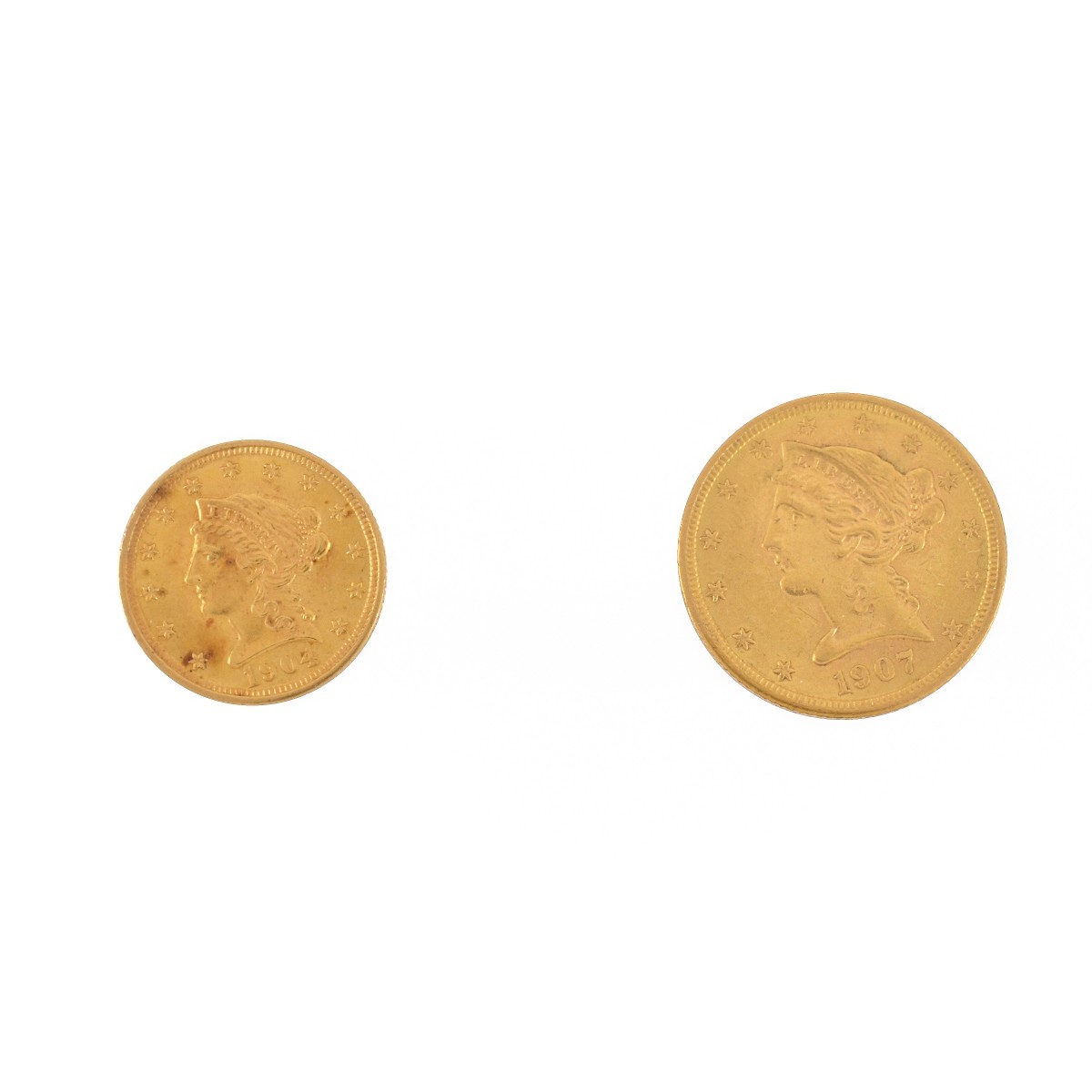 Two US Gold Coins