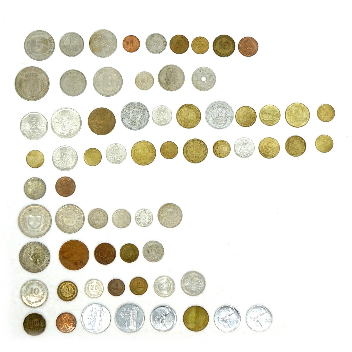 Large Collection International Coins