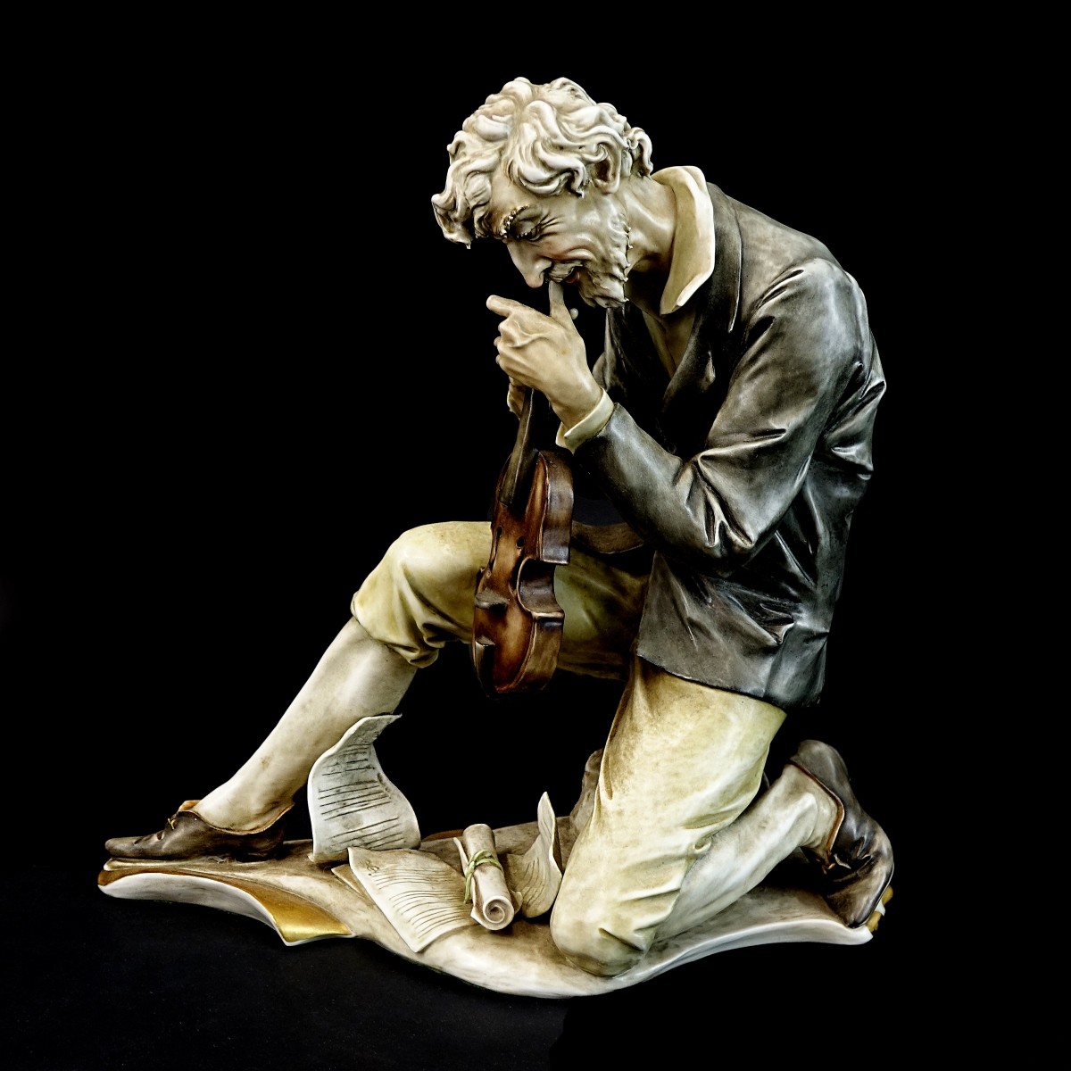 Antonio Borsato "Violinist" Porcelain Figurine