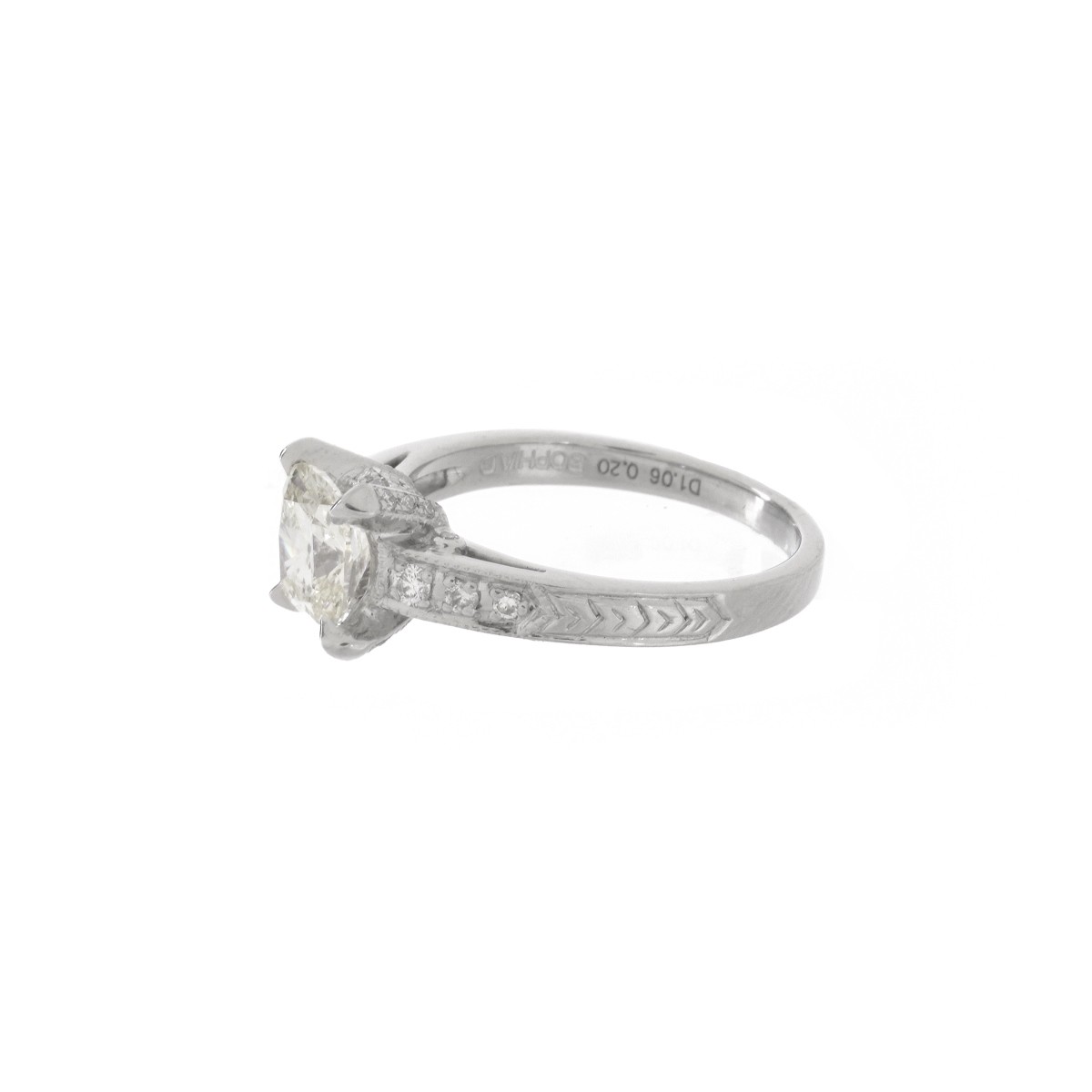 Diamond and Platinum Ring