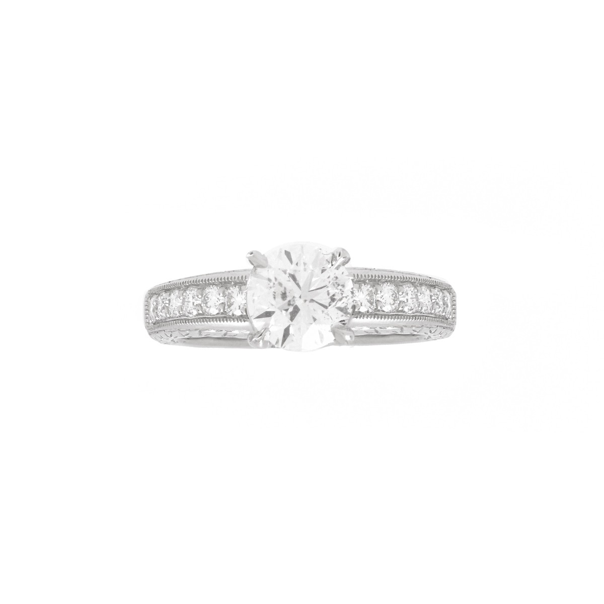Diamond and Platinum Ring