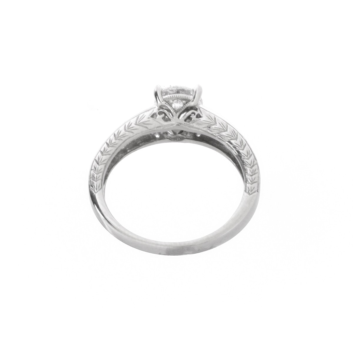 Diamond and Platinum Ring