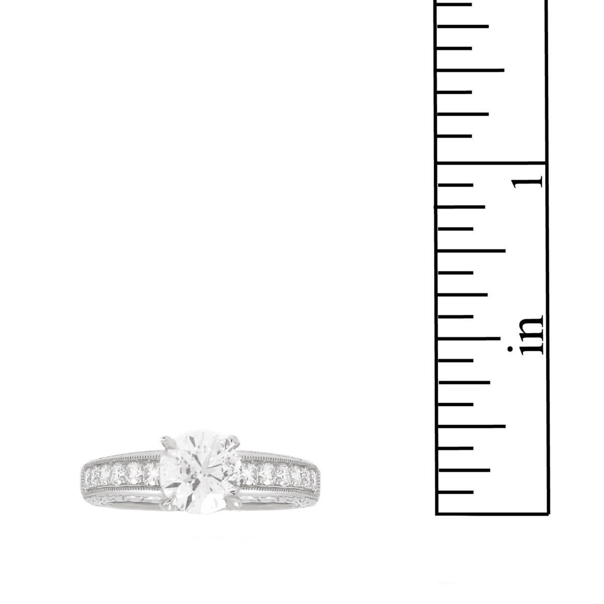 Diamond and Platinum Ring