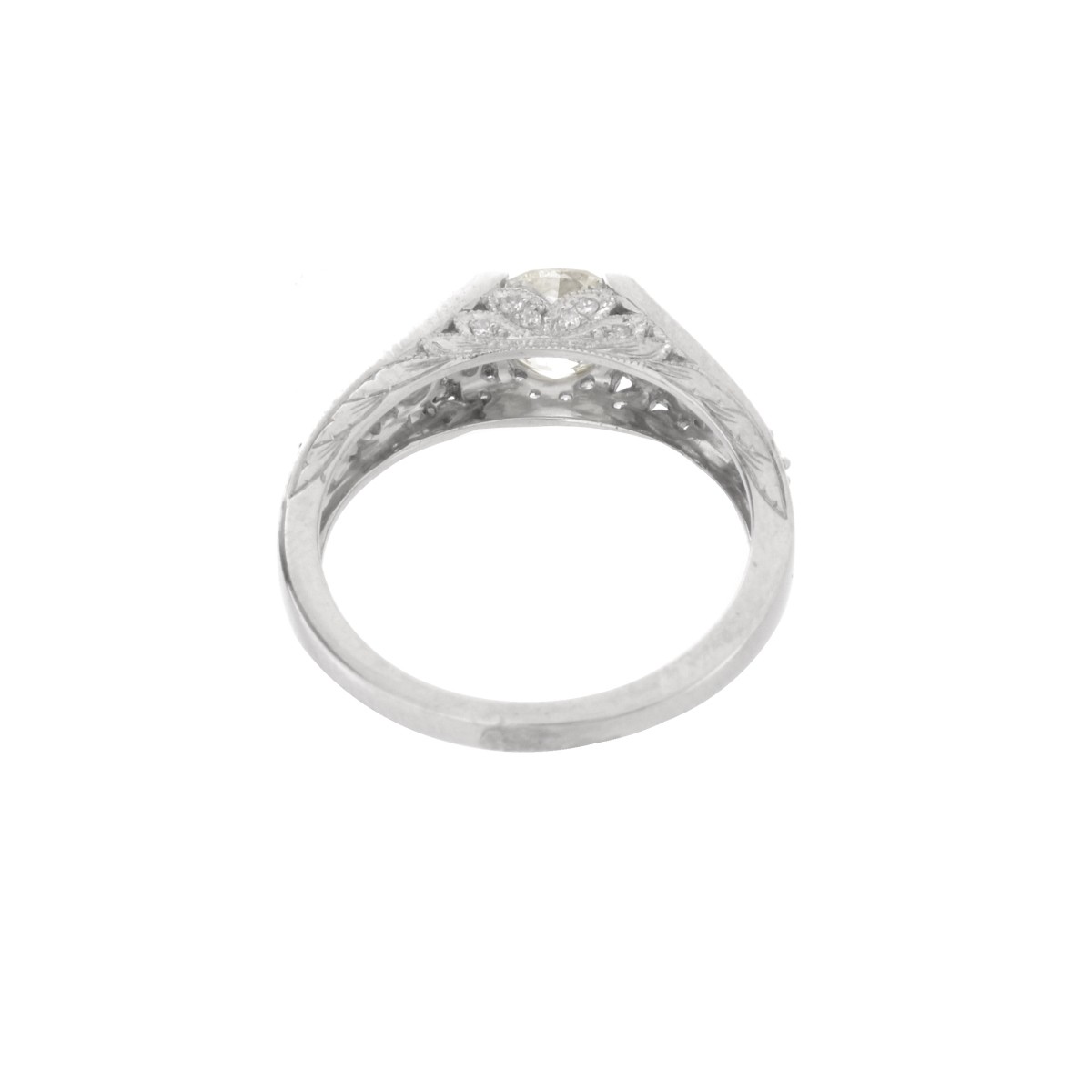 Diamond and Platinum Ring