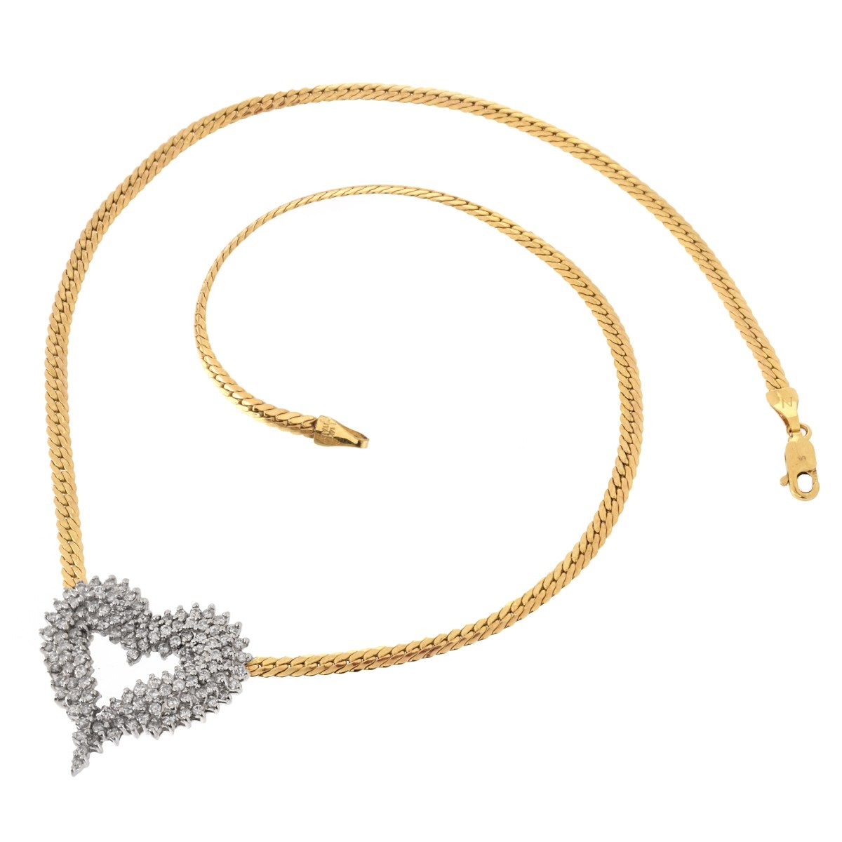 Diamond and 14K Necklace