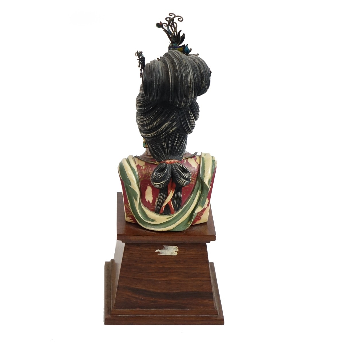 Antique Chinese Polychrome Bust