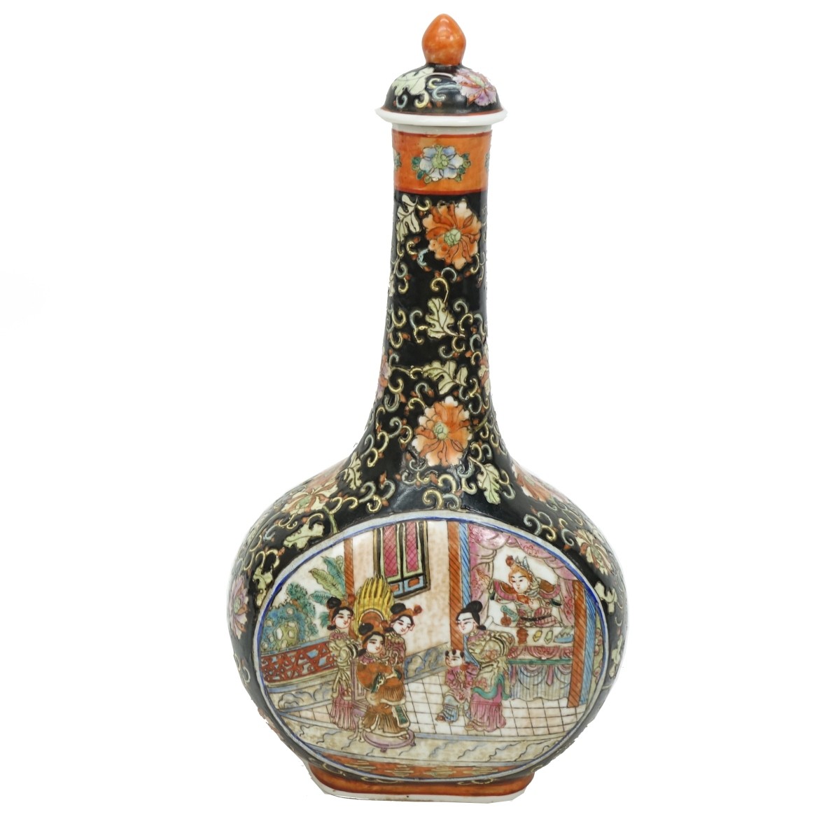 Large 20th C. Chinese Porcelain Bottle Vase