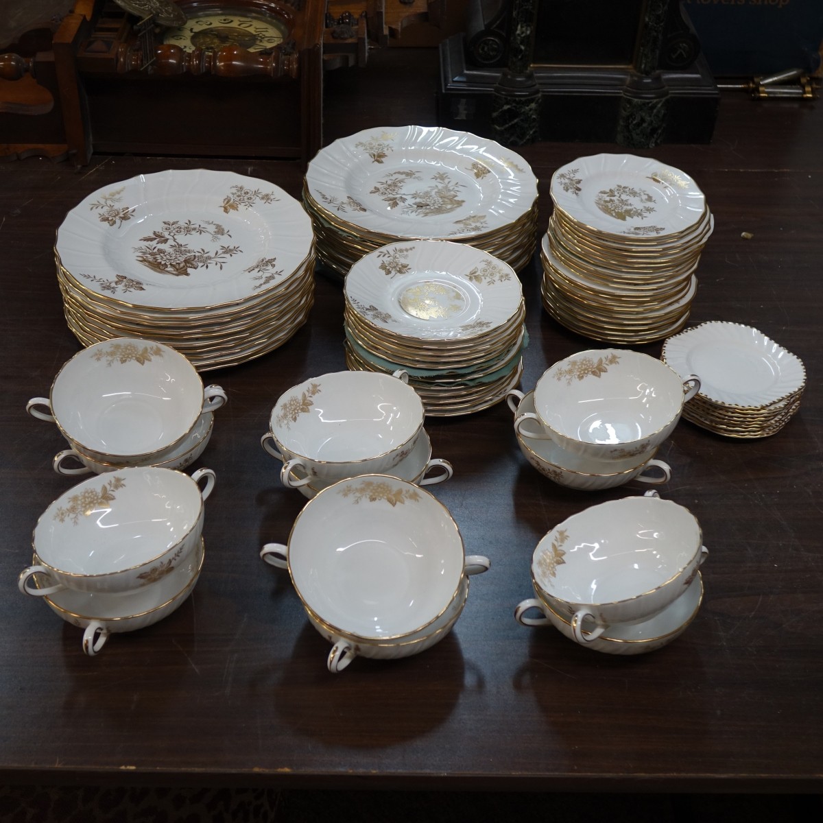 (73) Piece Spode and Gladstone Dinnerware