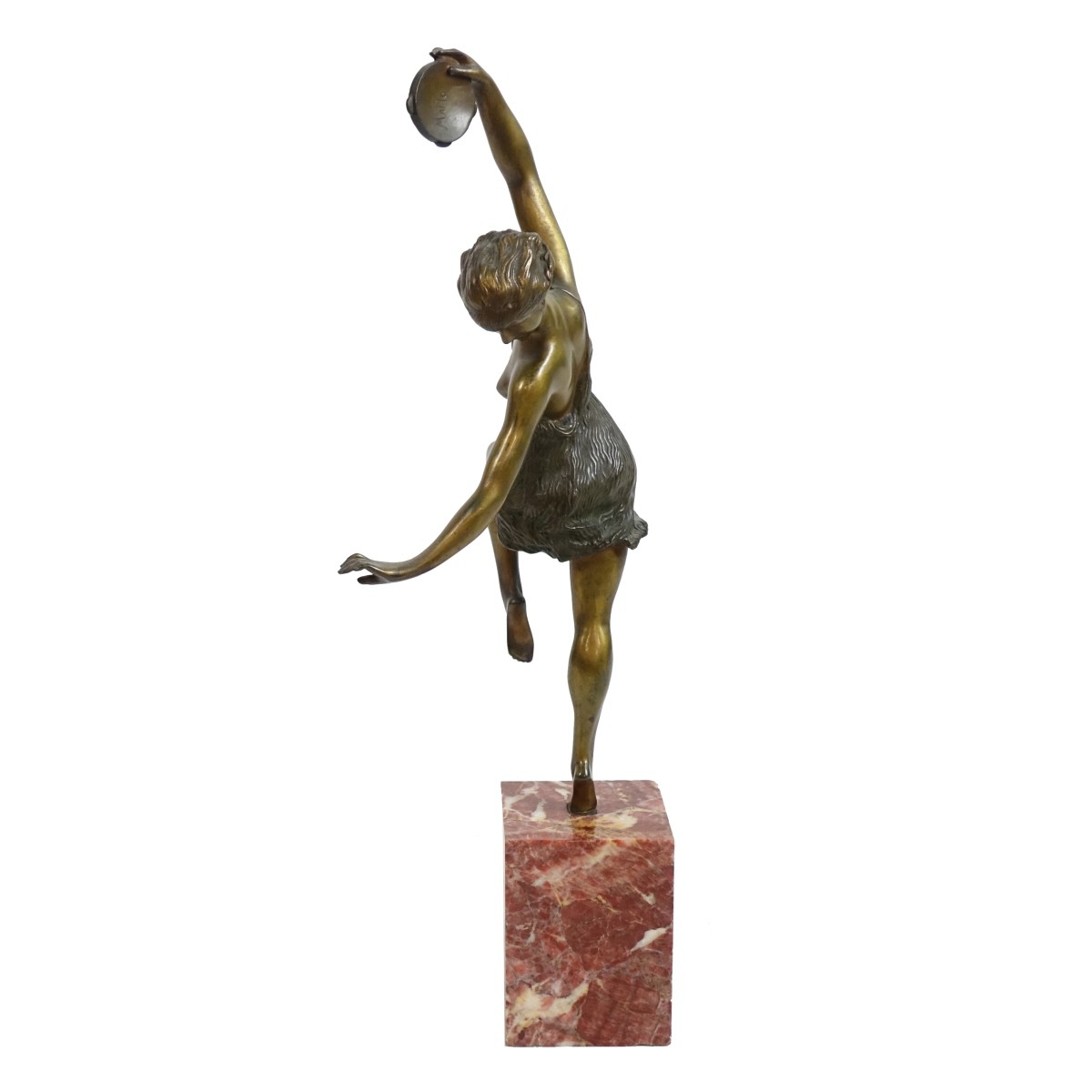 Chiparus Style Art Deco Bronze Sculpture