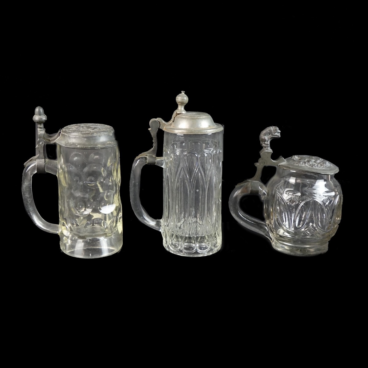 Three (3) Vintage German Beer Steins