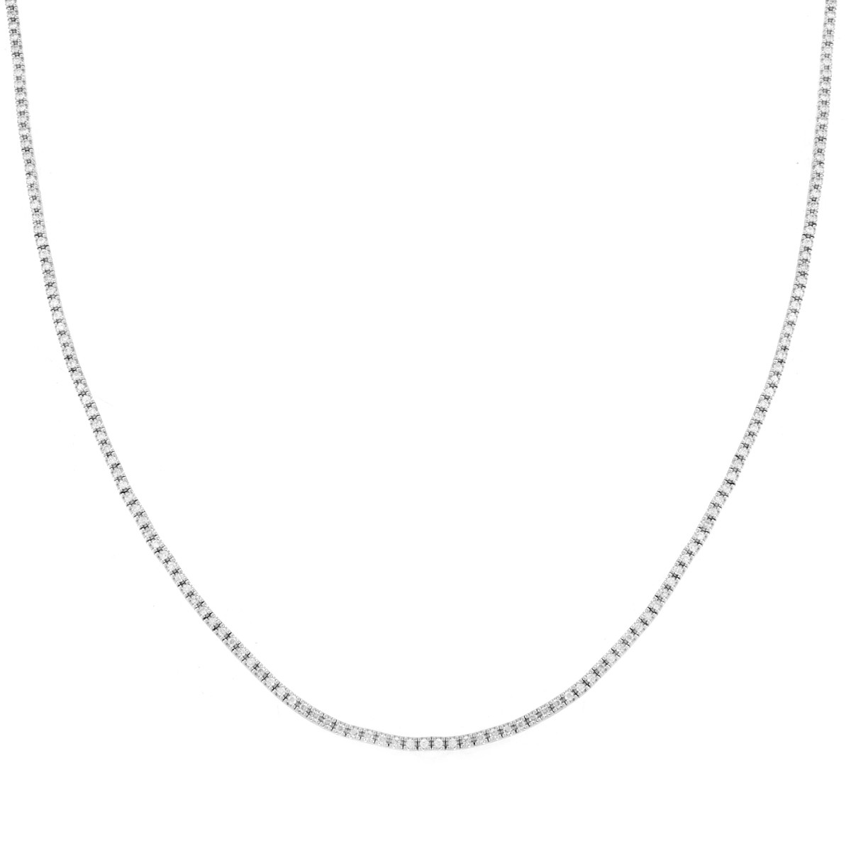 Diamond and 14K Tennis Necklace