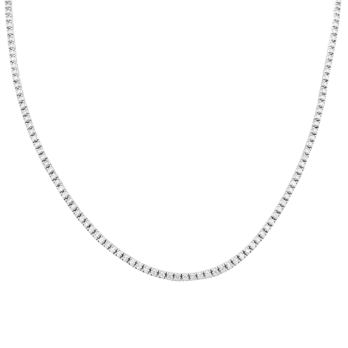 Diamond and 14K Tennis Necklace