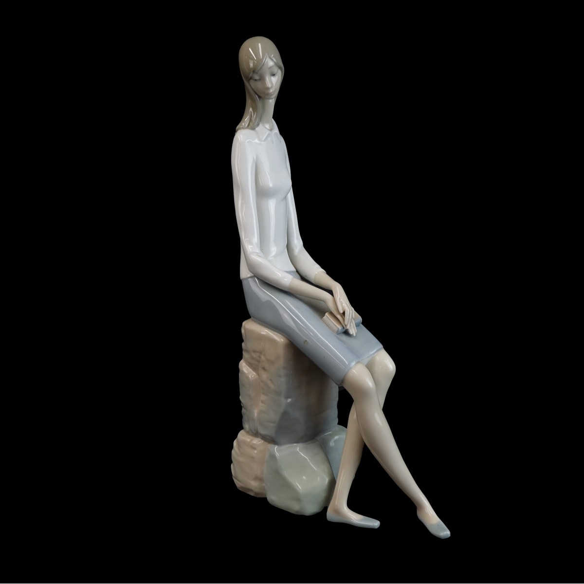 Lladro "Girl Student" Porcelain Figurine