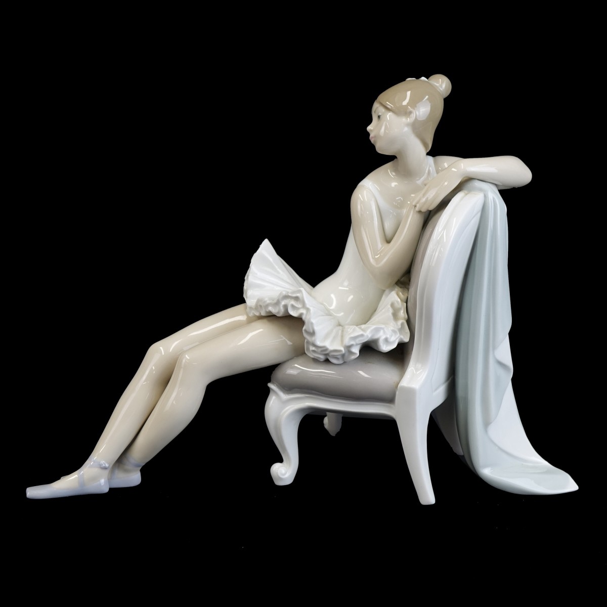 Lladro "Seated Ballerina" Porcelain Figurines