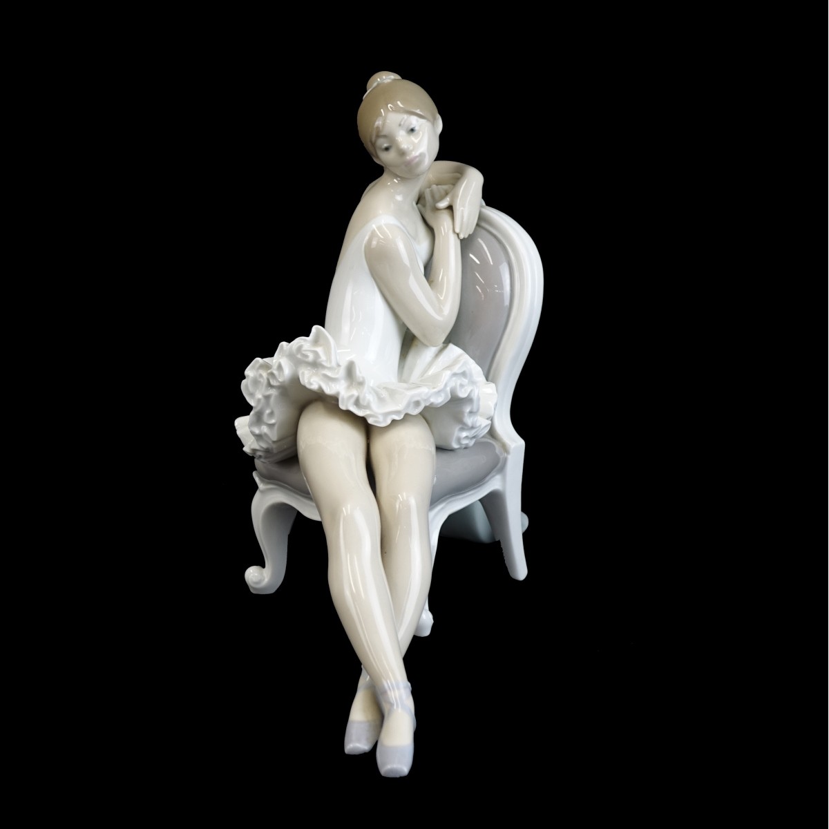 Lladro "Seated Ballerina" Porcelain Figurines