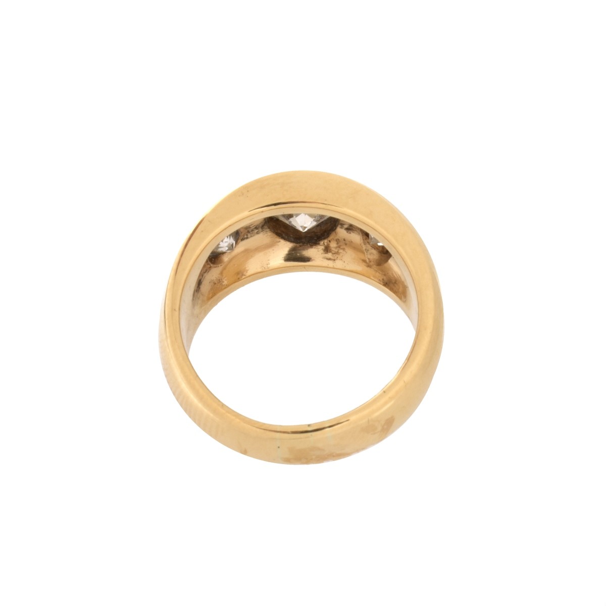 Diamond and 14K Gypsy Ring