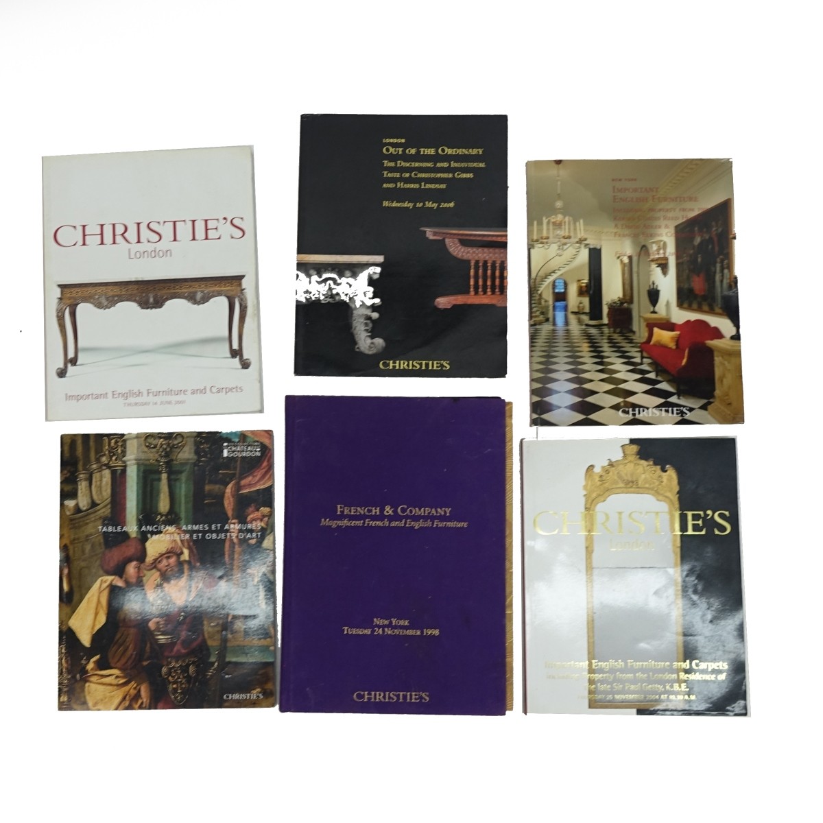 Six (6) Christie's Auction Catalogues
