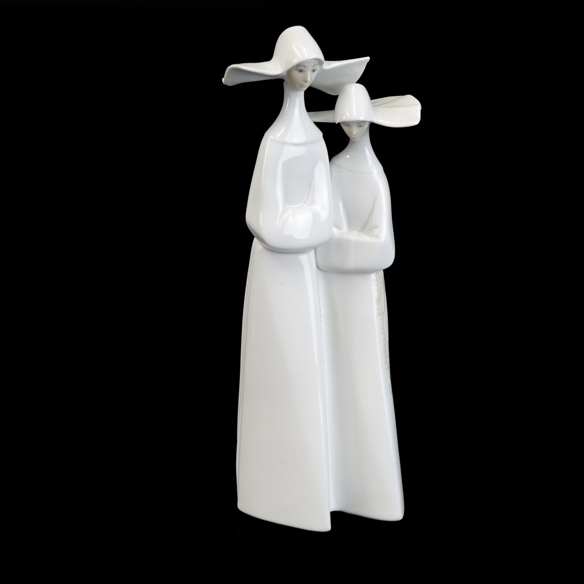 Lladro "Nuns" Glazed Porcelain Figurine