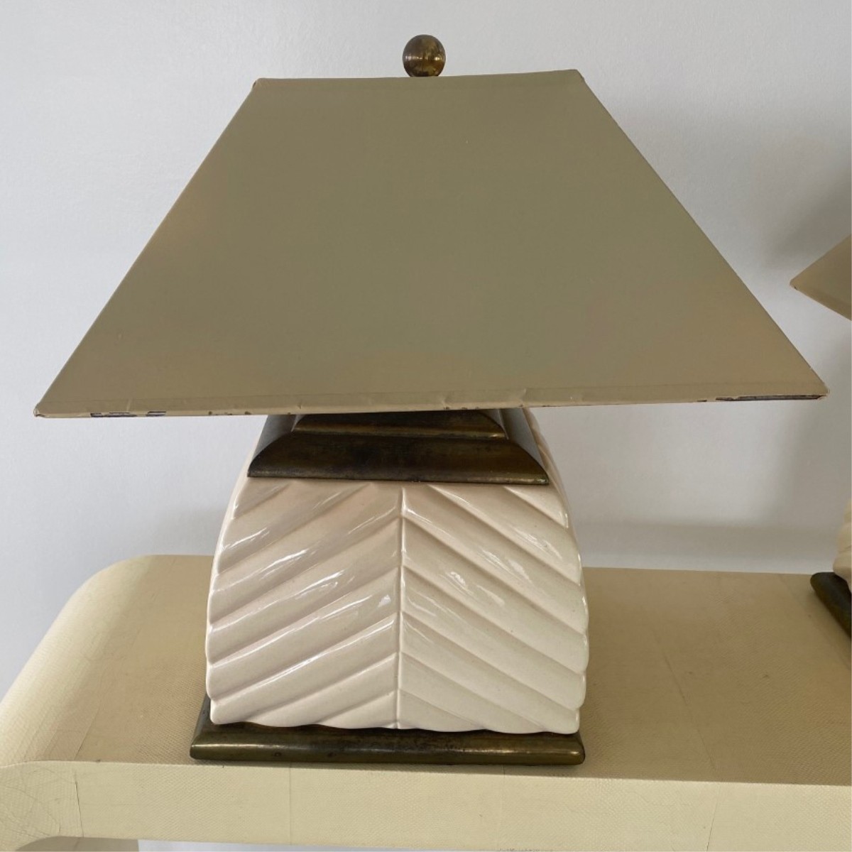 Pair of Tommaso Barbi Style Modern Lamps