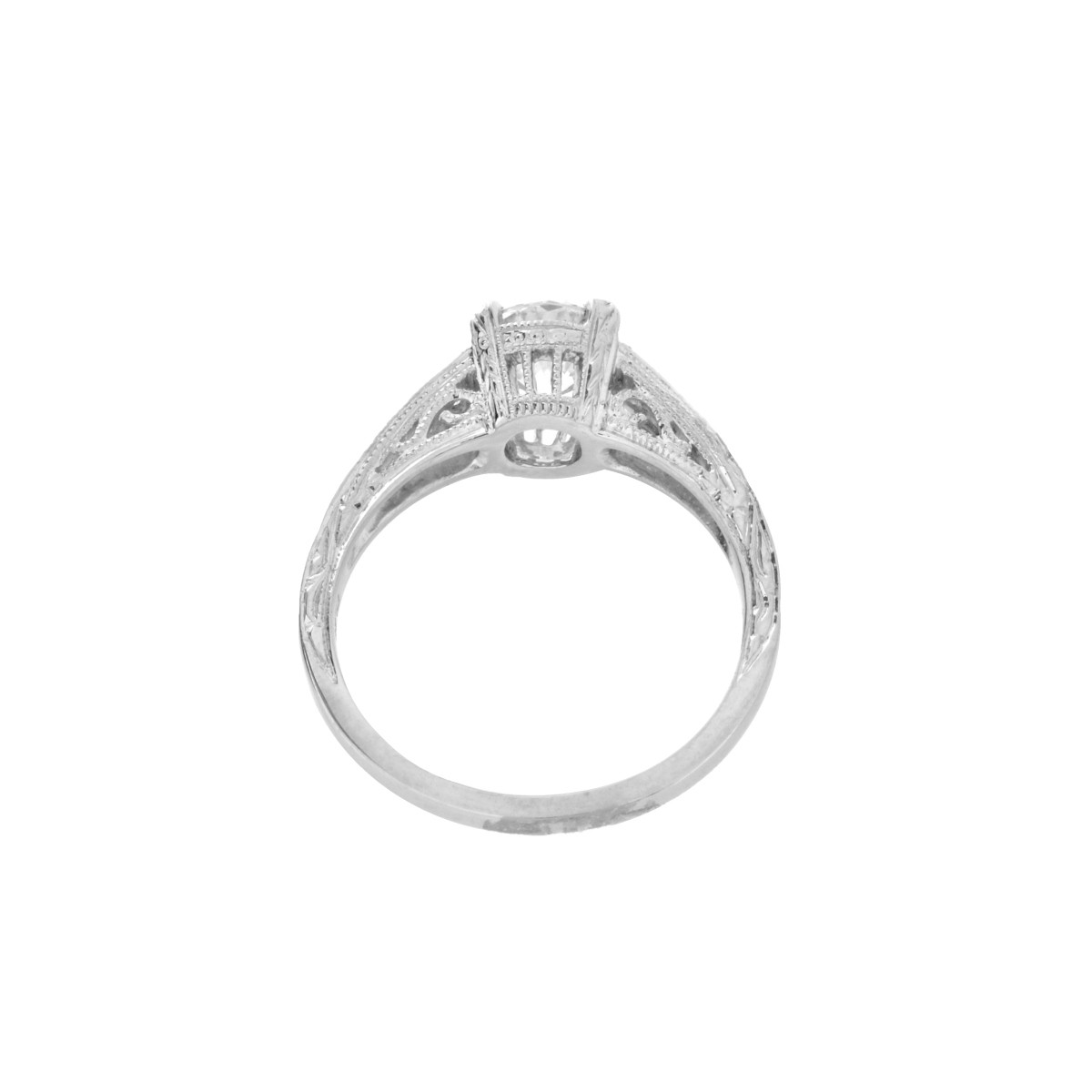 Diamond and Platinum Ring