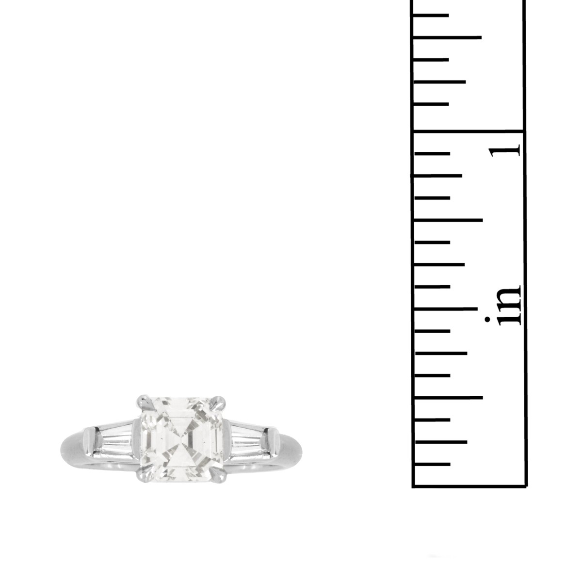 Diamond and Platinum Ring