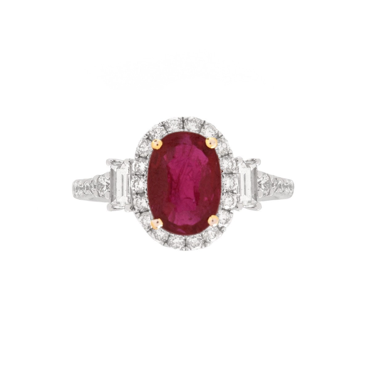 Ruby, Diamond and 18K Ring