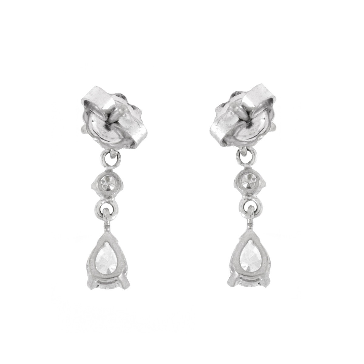 Diamond and 14K Earrings