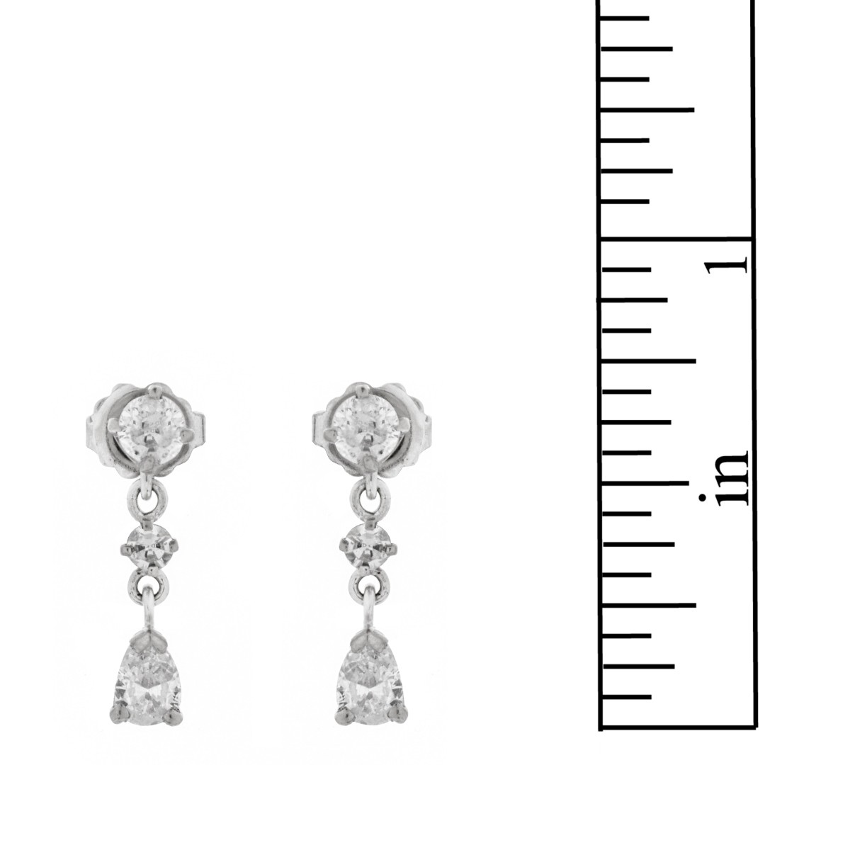 Diamond and 14K Earrings