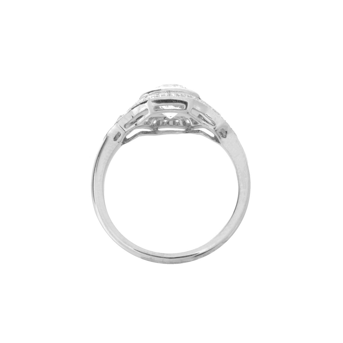 Diamond and Platinum Ring