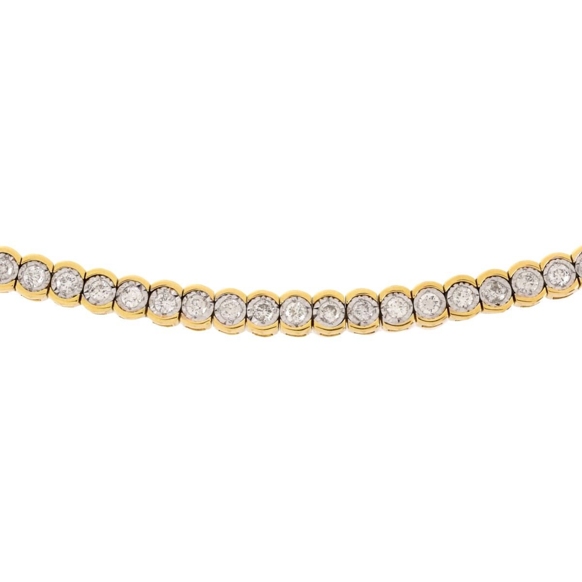 Diamond and 14K Bolo Bracelet