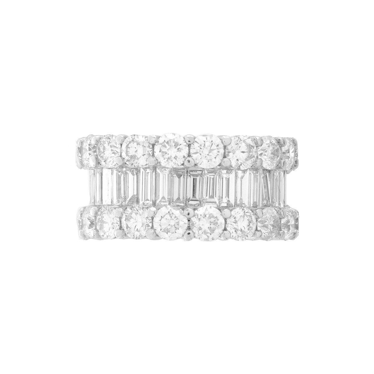 Diamond and Platinum Eternity Band