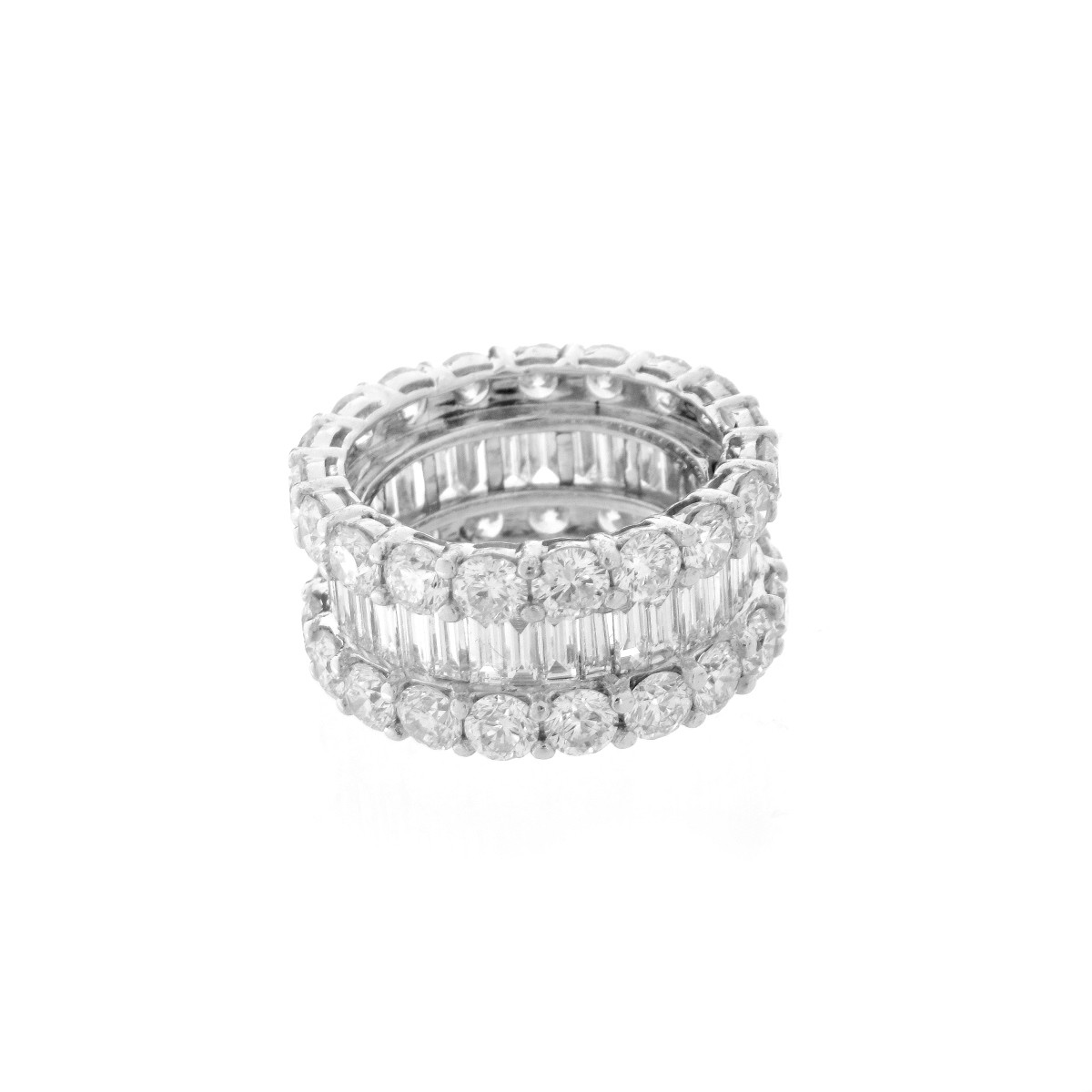 Diamond and Platinum Eternity Band