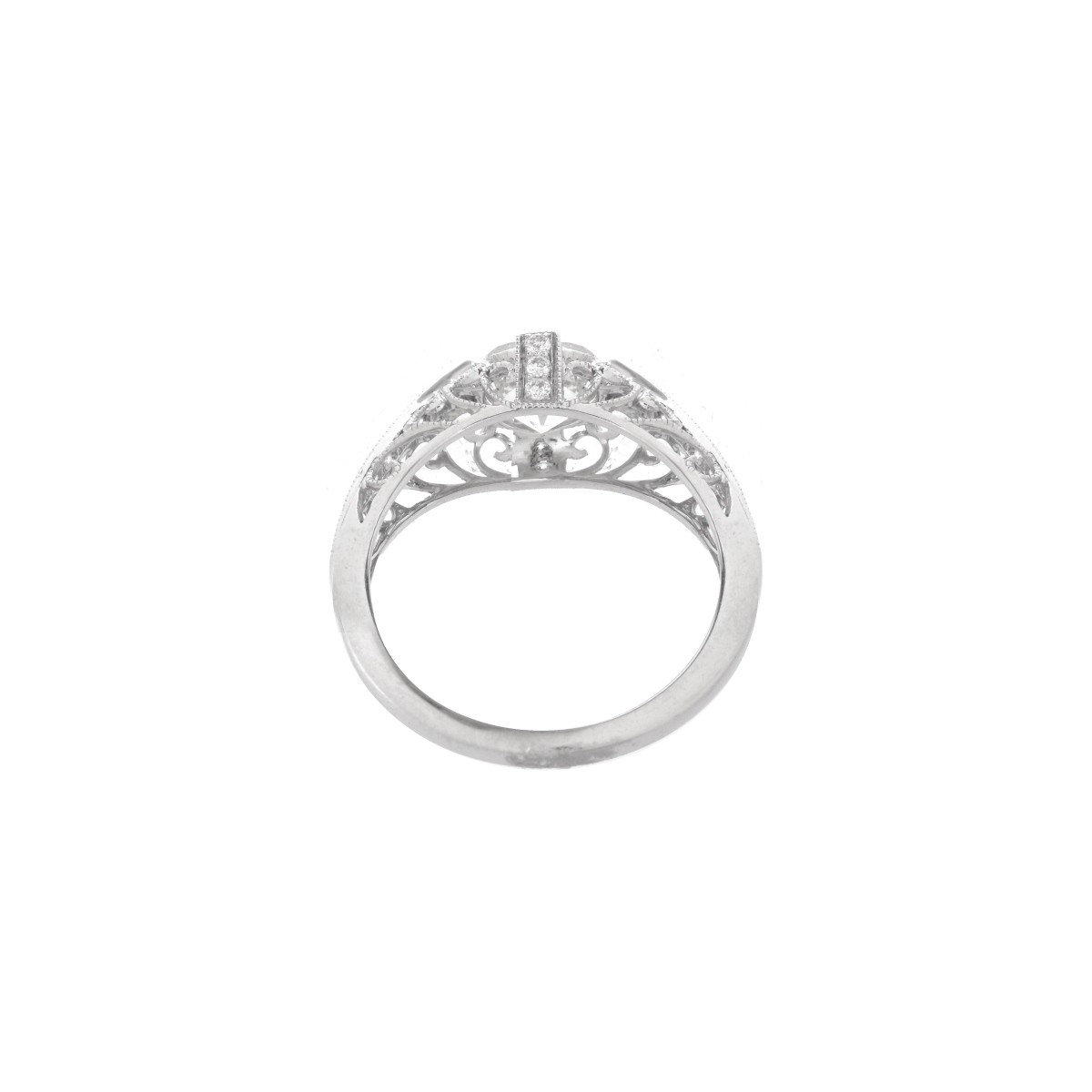 Diamond and Platinum Ring